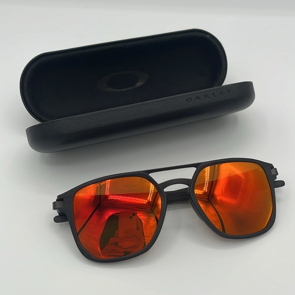 Oakley Prizm P Orange Mirrored Sunglasses - Picture 12 of 13